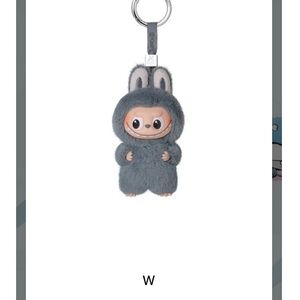 On Hand POP MART Labubu Monsters Pin for Love Series “W” Win Plush Pendant